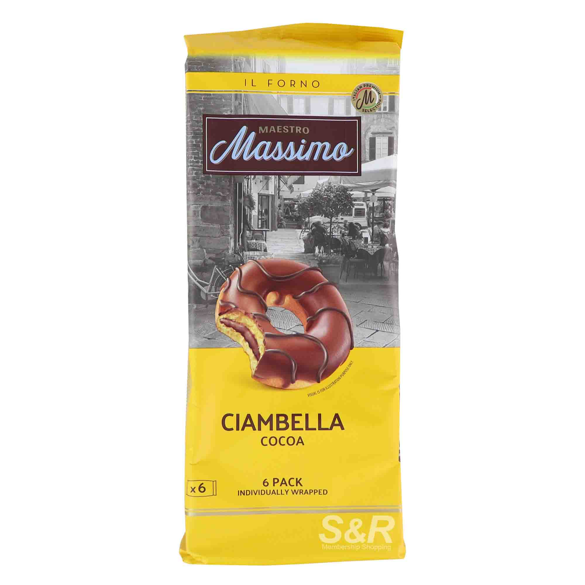 Maestro Massimo Ciambella Cocoa Donut (50g x 6pcs) Maestro Massimo Ciambella Cocoa Donut (50g x 6pcs)